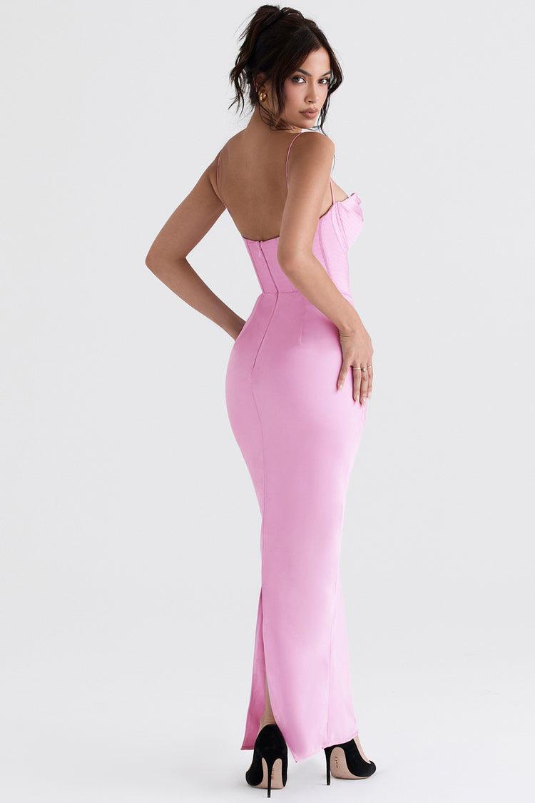 Vestido Longo Cetim Iris