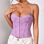 Corset Elegante Renda Jade