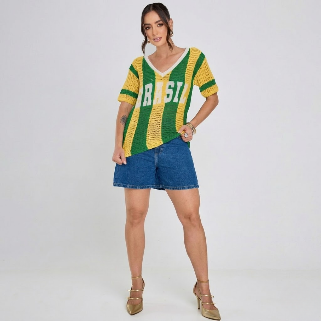 Blusa Brasil Tricot Copa