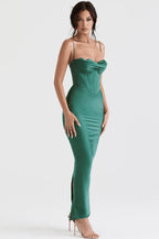Vestido Longo Cetim Iris