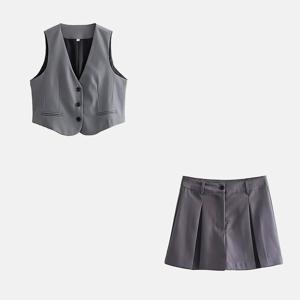 Conjunto Elegante Alfaiataria Celine
