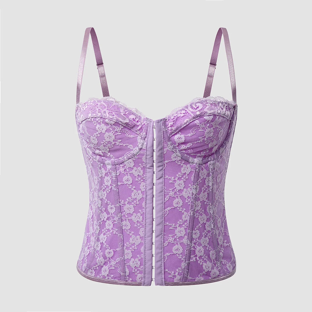 Corset Elegante Renda Jade