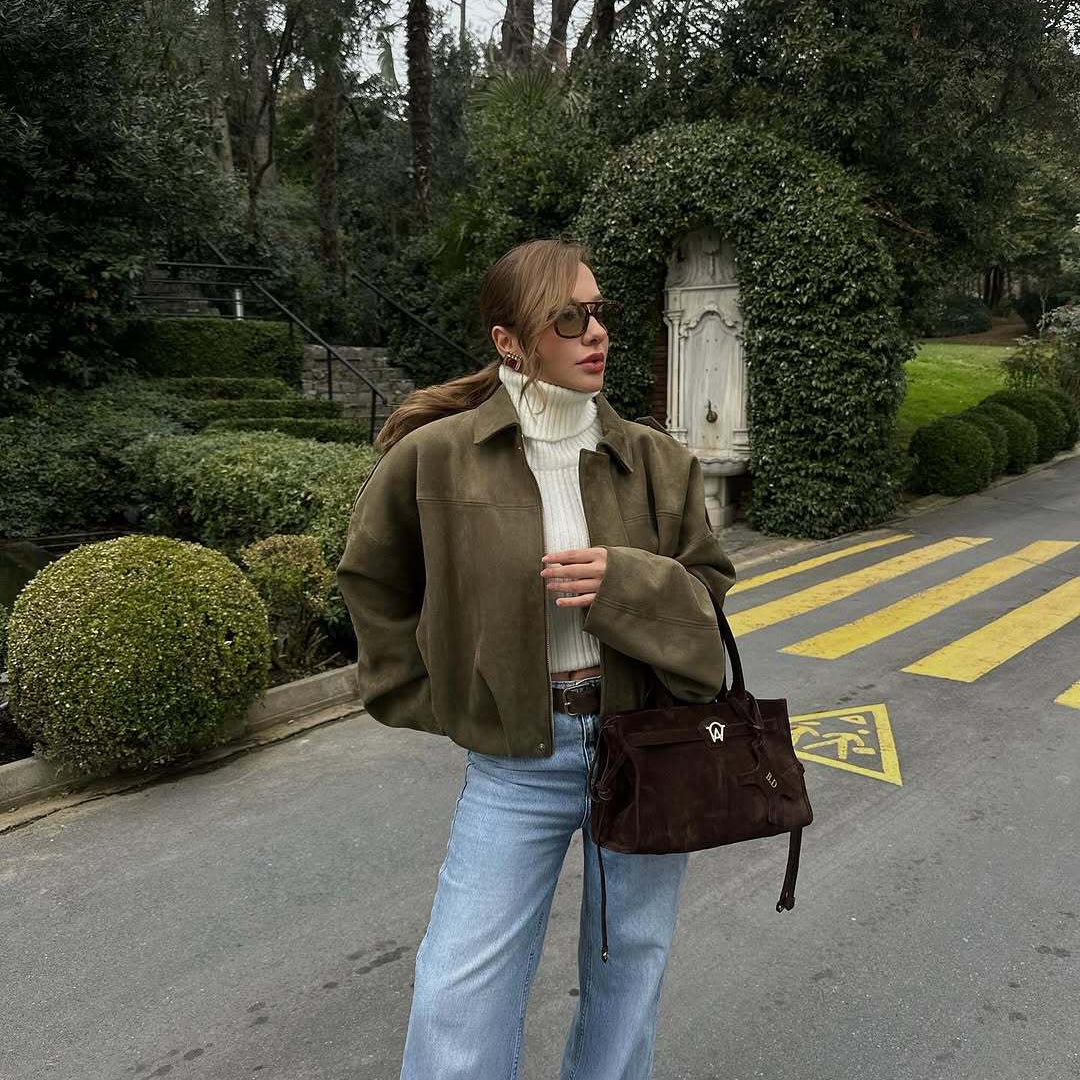 Jaqueta Elegante Camurça Aura