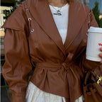 Jaqueta Elegante Couro Francisca