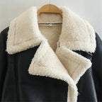 Jaqueta Elegante Cropped Pelinho