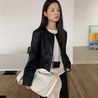 Jaqueta Elegante Couro Tereza