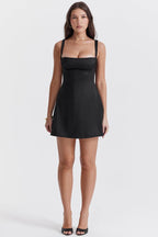 Vestido Médio Cetim Tamara