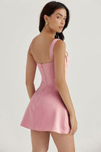 Vestido Médio Cetim Tamara