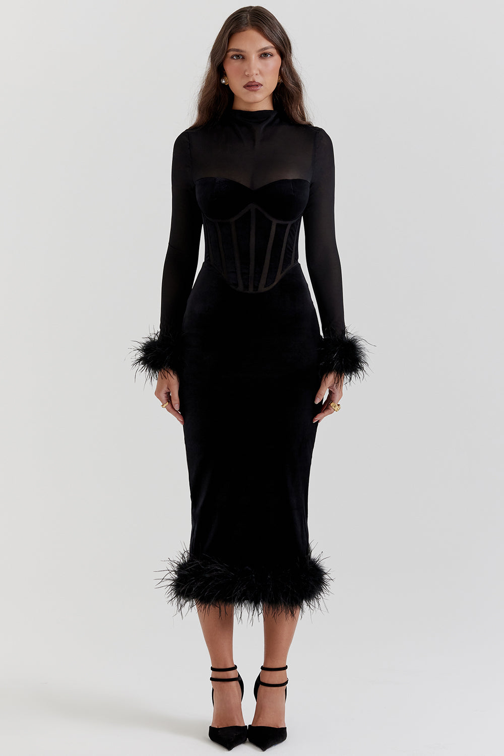 Vestido Médio Vermelho Lavinia