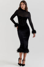 Vestido Médio Vermelho Lavinia