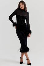 Vestido Médio Vermelho Lavinia