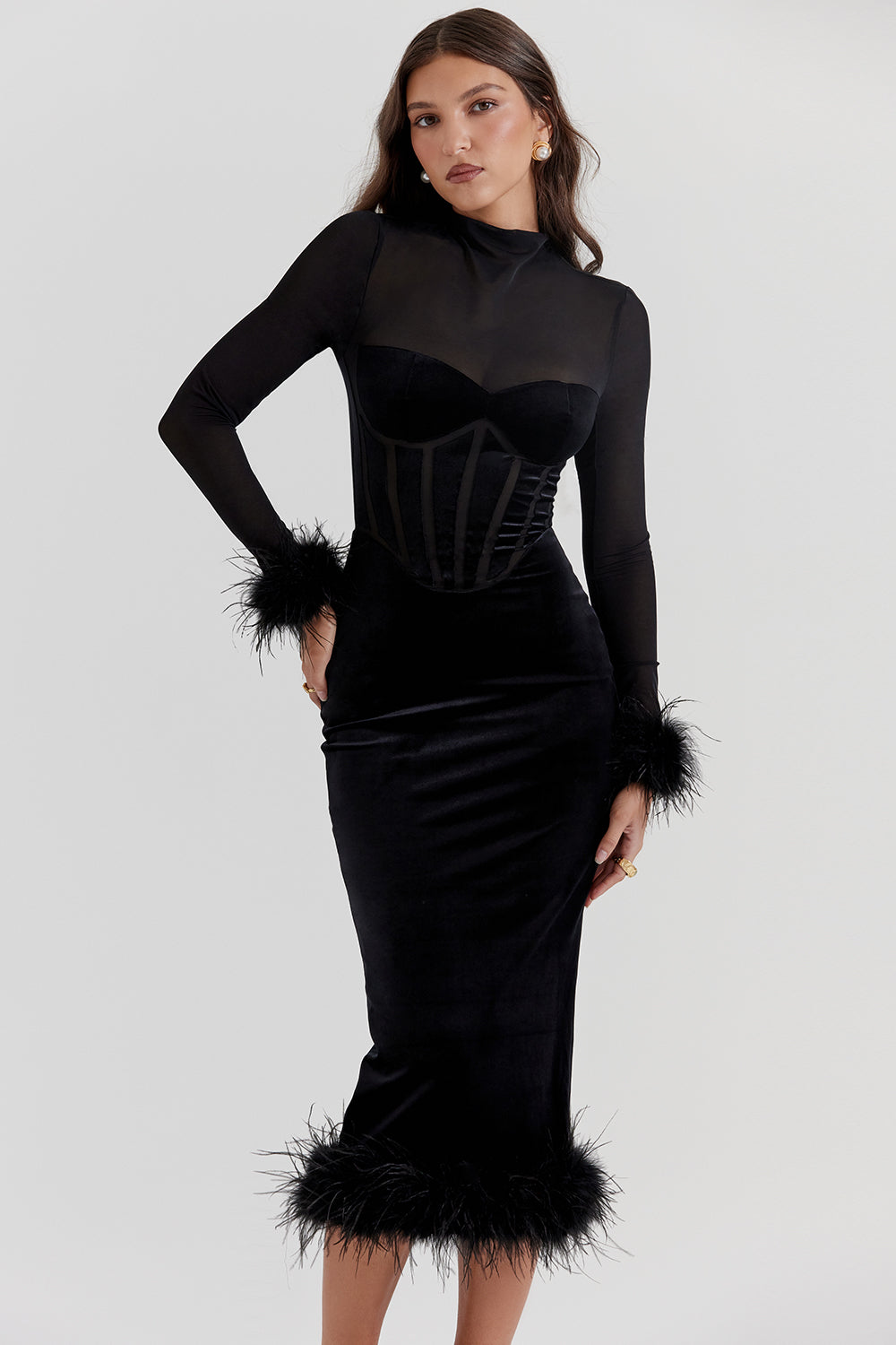 Vestido Médio Vermelho Lavinia