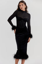 Vestido Médio Vermelho Lavinia