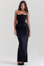 Vestido Longo Cetim Debora