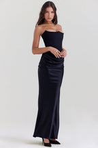 Vestido Longo Cetim Debora