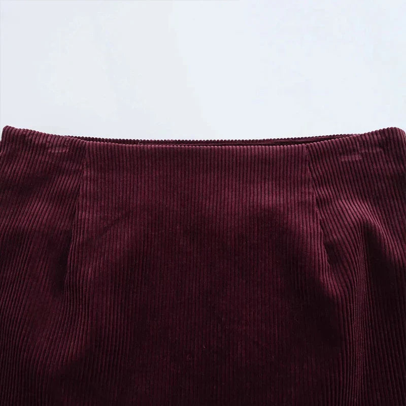 Saia Elegante Veludo Ava