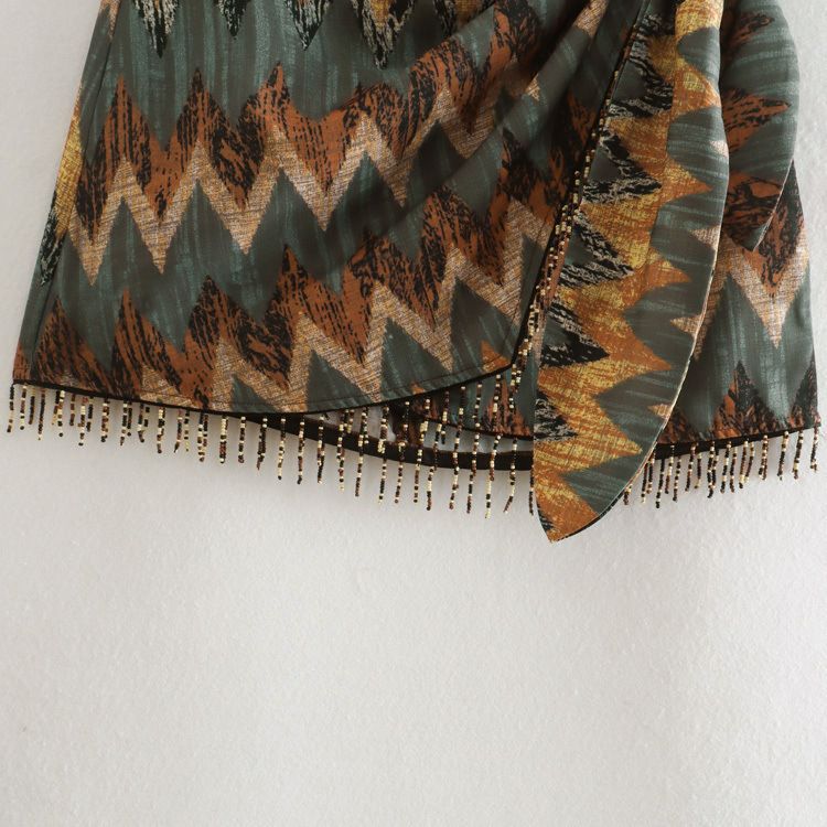 Saia Elegante Estampada Bohemia