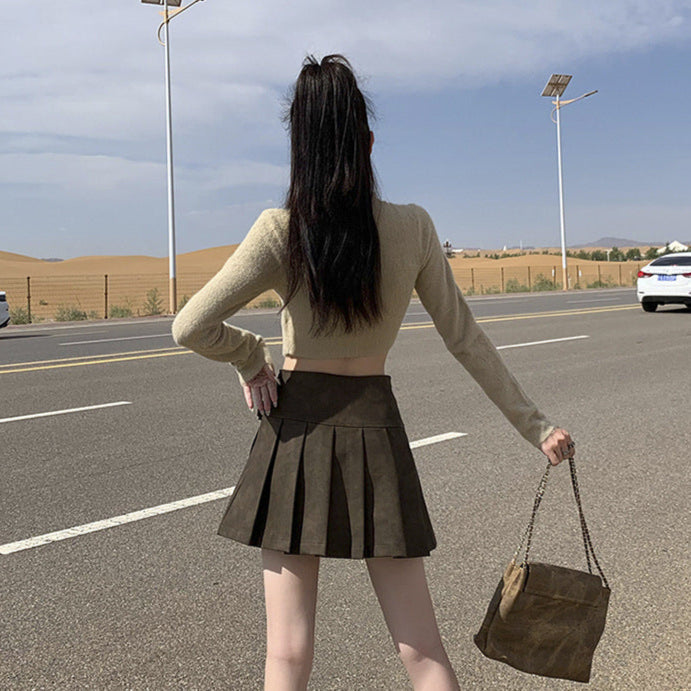 Saia Elegante Plissada Kali
