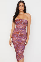 Vestido Médio Cetim Camila
