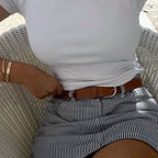 Short Saia Listrado Malu