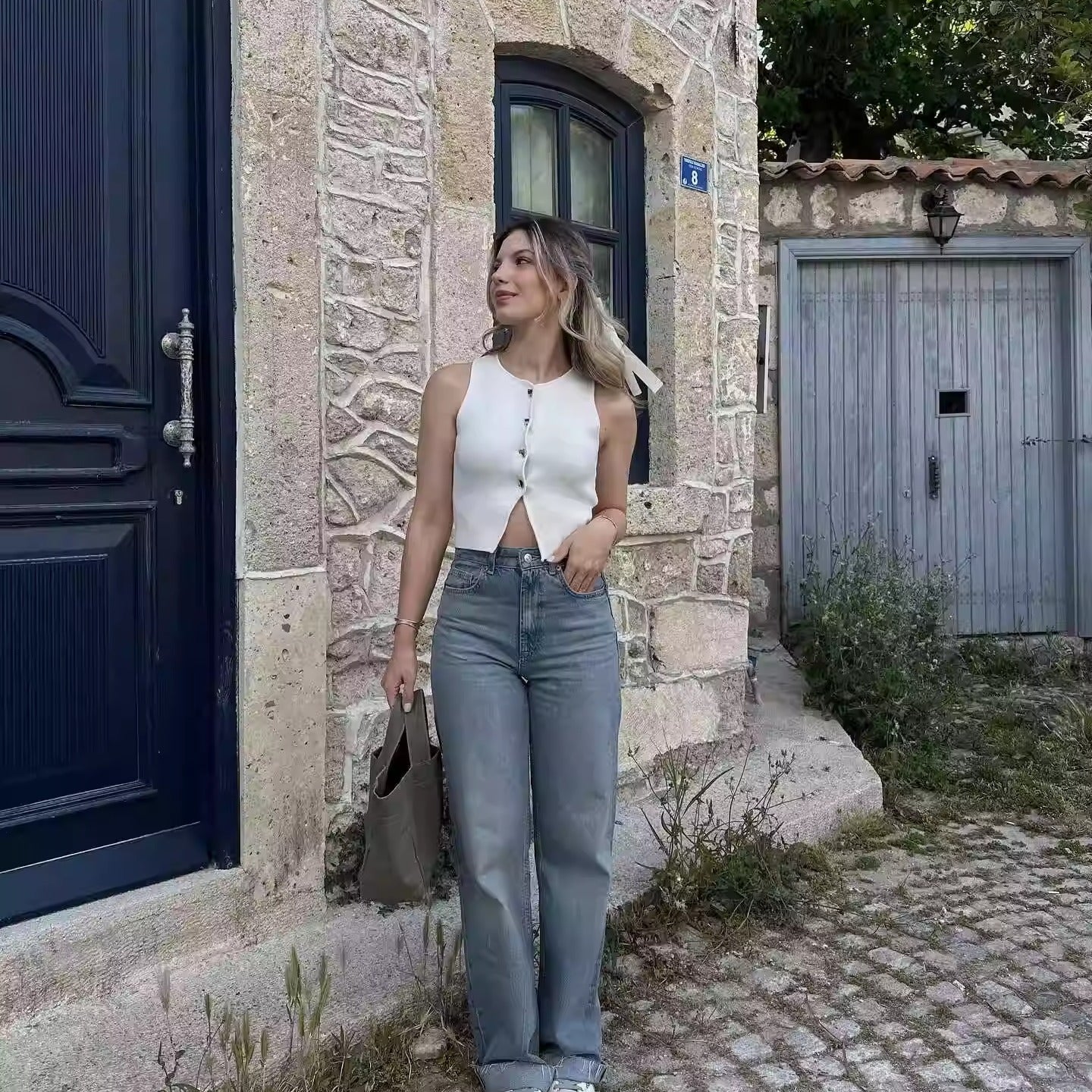 Top Elegante Tricô Lua