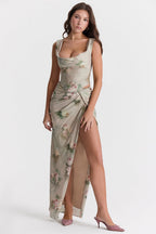 Vestido Longo Cetim Aurora