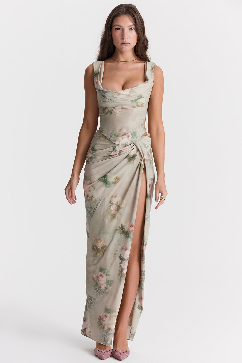 Vestido Longo Cetim Aurora