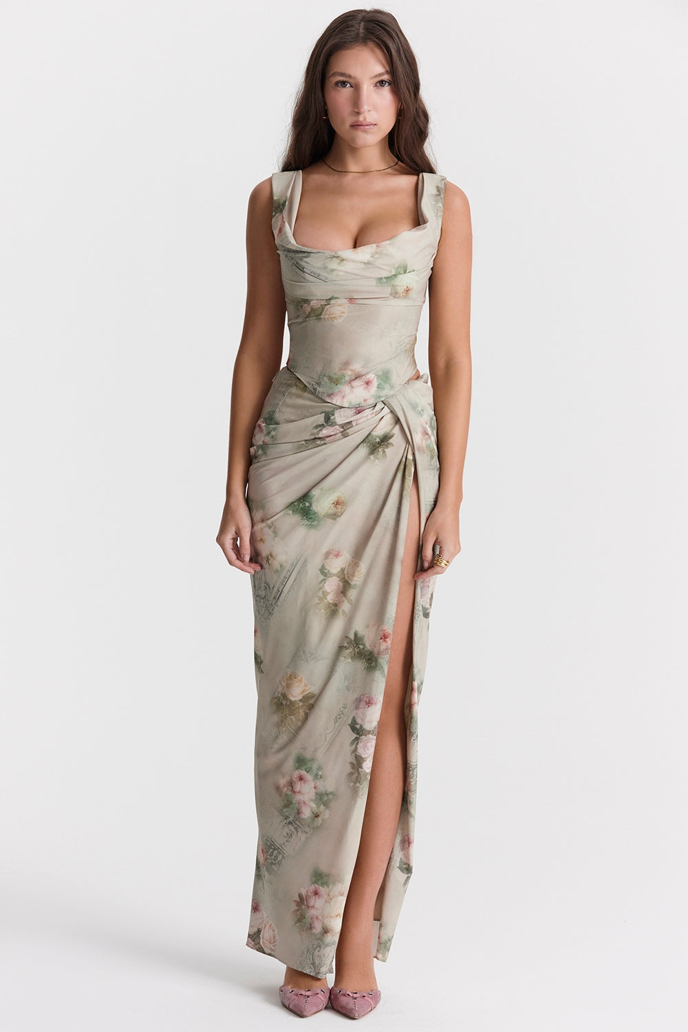 Vestido Longo Cetim Aurora