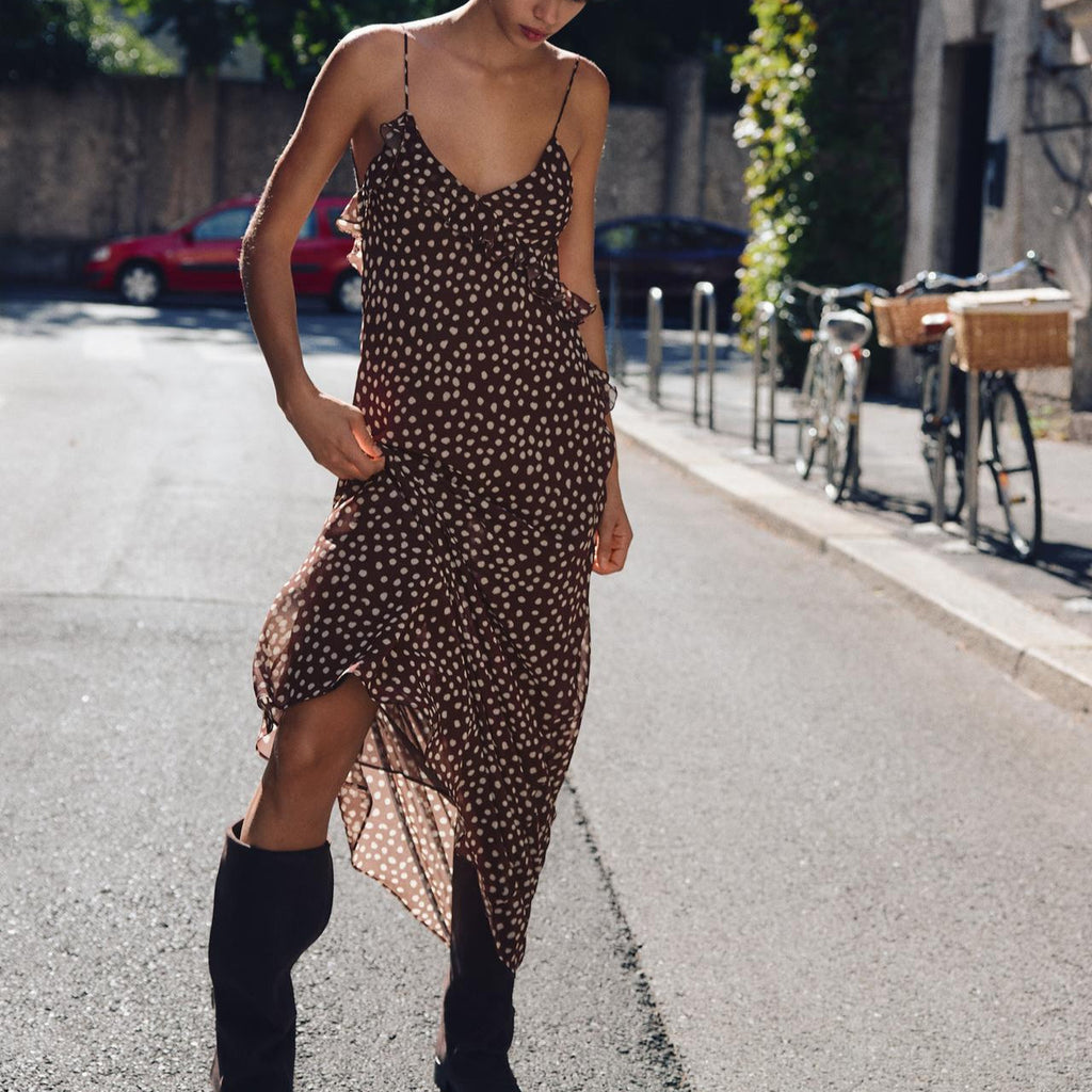 Vestido Elegante Bolinha Asha