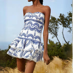Vestido Elegante Blue Waves