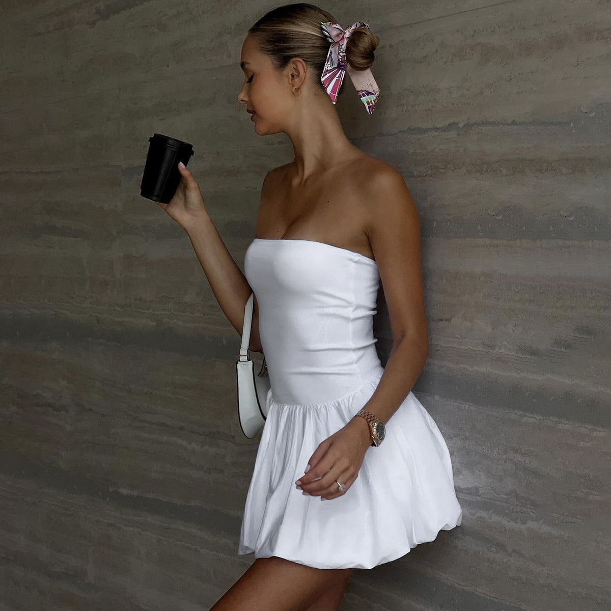 Vestido Elegante Balonê Camis