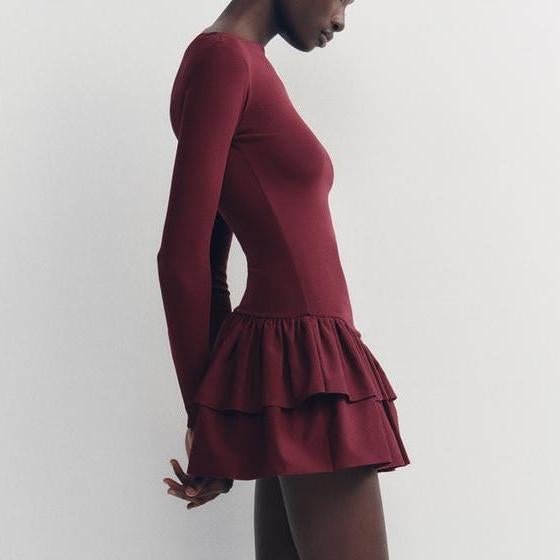 Vestido Elegante Babado Frida