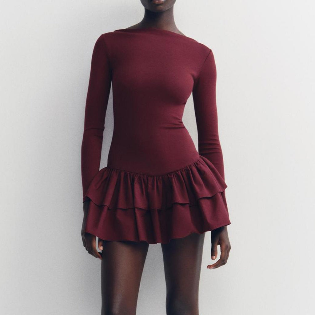 Vestido Elegante Babado Frida