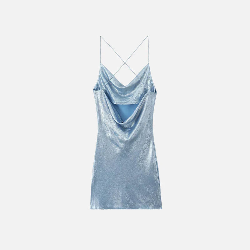 Vestido Elegante Metalizado Sky