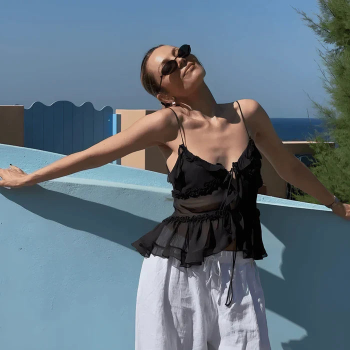 Blusa Elegante Alça Anne