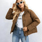 Jaqueta Elegante Puffer Violet