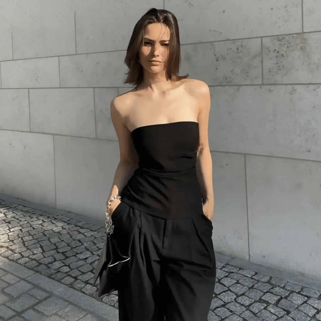 Blusa Elegante Tube Scarllet