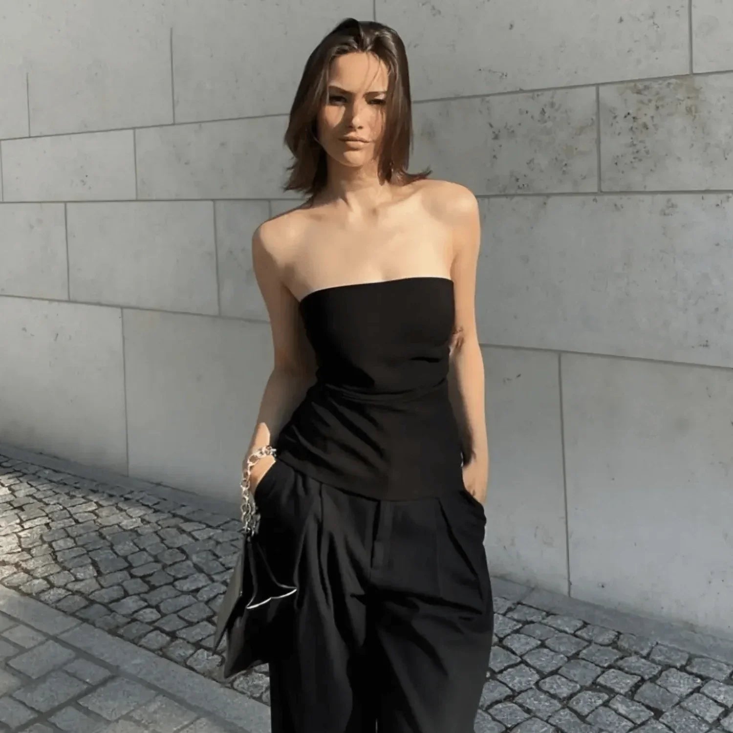 Blusa Elegante Tube Scarllet